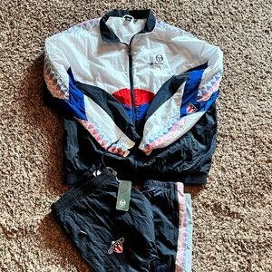 Sergio Tacchini Nylon suit , mesh liner